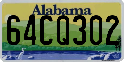 AL license plate 64CQ302