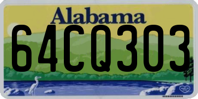 AL license plate 64CQ303