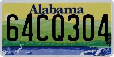 AL license plate 64CQ304