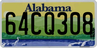 AL license plate 64CQ308