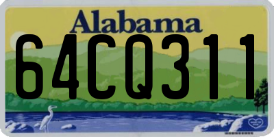 AL license plate 64CQ311
