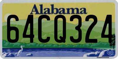 AL license plate 64CQ324