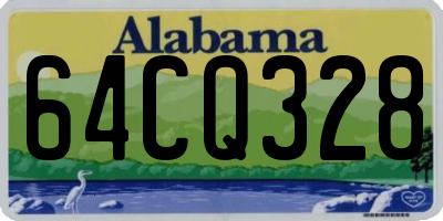 AL license plate 64CQ328