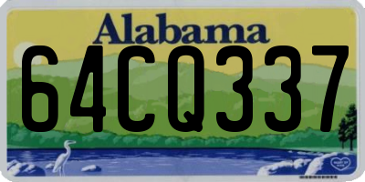 AL license plate 64CQ337