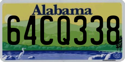 AL license plate 64CQ338