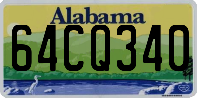 AL license plate 64CQ340