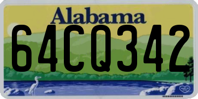 AL license plate 64CQ342