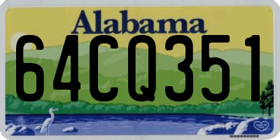 AL license plate 64CQ351