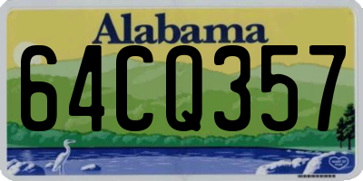 AL license plate 64CQ357