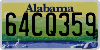 AL license plate 64CQ359