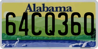 AL license plate 64CQ360