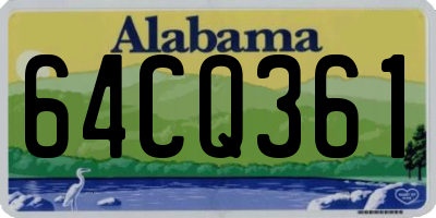 AL license plate 64CQ361