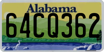 AL license plate 64CQ362