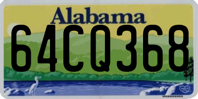 AL license plate 64CQ368
