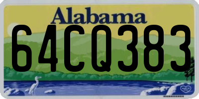 AL license plate 64CQ383