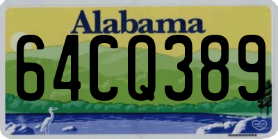 AL license plate 64CQ389