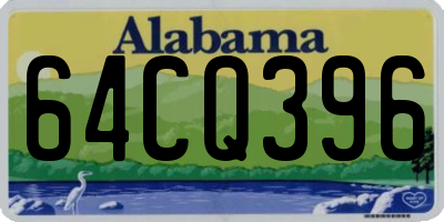 AL license plate 64CQ396