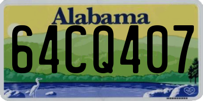 AL license plate 64CQ407