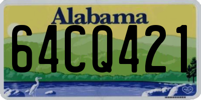 AL license plate 64CQ421