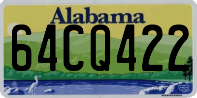 AL license plate 64CQ422