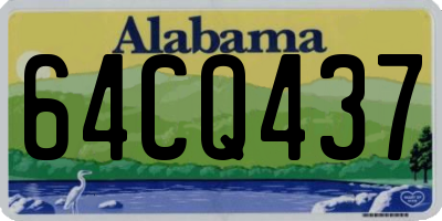 AL license plate 64CQ437