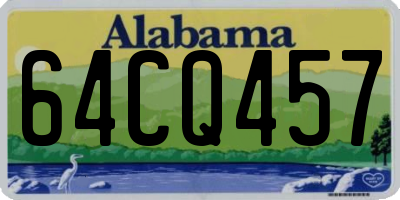 AL license plate 64CQ457