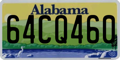 AL license plate 64CQ460