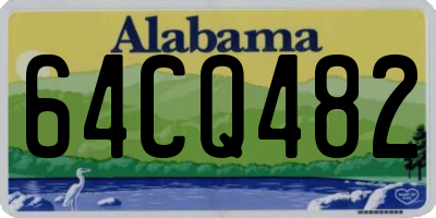 AL license plate 64CQ482