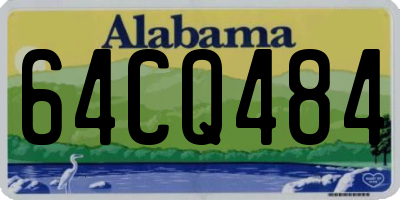 AL license plate 64CQ484