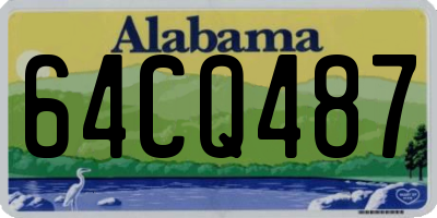 AL license plate 64CQ487