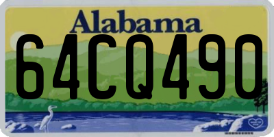 AL license plate 64CQ490