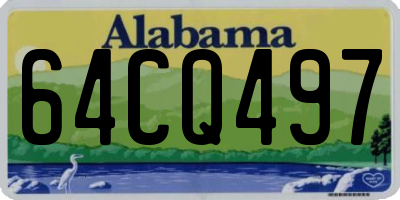 AL license plate 64CQ497