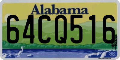 AL license plate 64CQ516