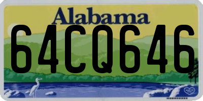AL license plate 64CQ646