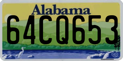 AL license plate 64CQ653