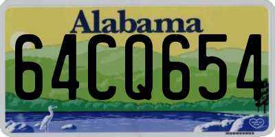 AL license plate 64CQ654