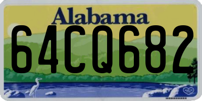 AL license plate 64CQ682