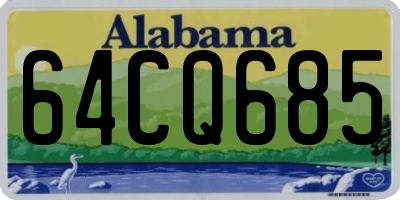 AL license plate 64CQ685