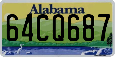 AL license plate 64CQ687
