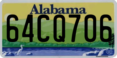 AL license plate 64CQ706