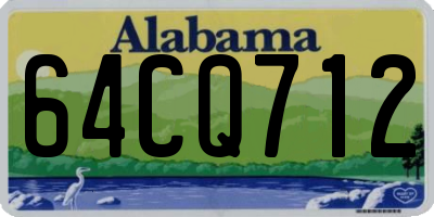 AL license plate 64CQ712