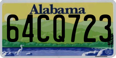 AL license plate 64CQ723