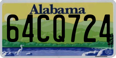 AL license plate 64CQ724