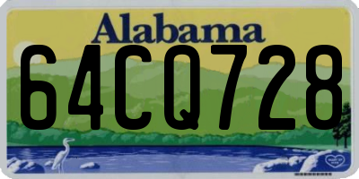 AL license plate 64CQ728