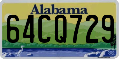 AL license plate 64CQ729
