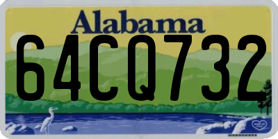 AL license plate 64CQ732