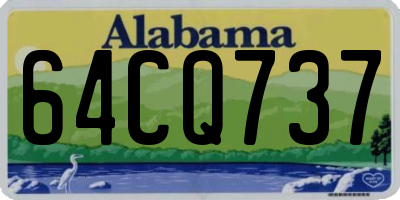 AL license plate 64CQ737