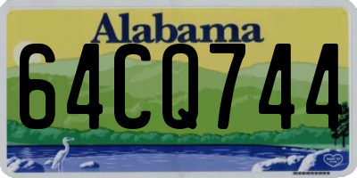 AL license plate 64CQ744