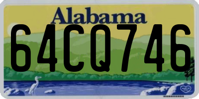 AL license plate 64CQ746