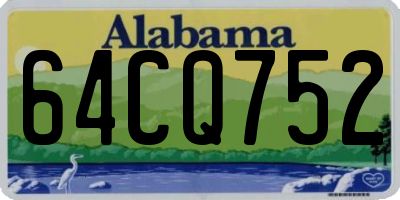 AL license plate 64CQ752